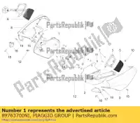 89763700NI, Piaggio Group, prawy panel boczny. czarny moto-guzzi stelvio zgulze00, zgulzg00, zgulzu01 1200 2011 2016 2017, Nowy