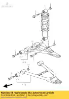 5243038830, Suzuki, Arm set, suspens suzuki lt a 400 2003 2004 2005 2006 2007, Nuovo