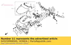 Here you can order the stay, upper cowl sub from Honda, with part number 64505MR8900: