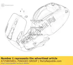 Ici, vous pouvez commander le fahrgestell auprès de Piaggio Group , avec le numéro de pièce 67358050EU: