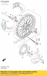 suzuki 0928330073 sello, buje delantero - Lado inferior