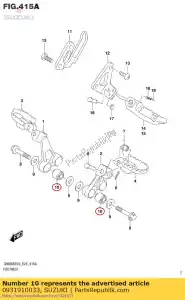 Suzuki 0931910033 arbusto - Lado inferior