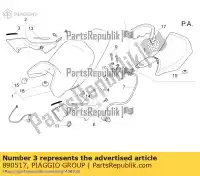 890517, Piaggio Group, joint de carénage avant aprilia moto-guzzi  atlantic breva breva ie breva v ie california black eagle california classic touring california vintage dorsoduro nevada nevada classic nevada classic ie norge norge polizia berlino rxv rxv sxv scarabeo sport sxv v zd4kb000 zd4kbu00 zd, Nouveau