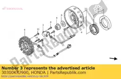 Here you can order the no description available at the moment from Honda, with part number 30300KRJ900: