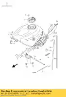 6811029G10BPR, Suzuki, juego de cintas, combustible t suzuki gsx r600x 600 , Nuevo