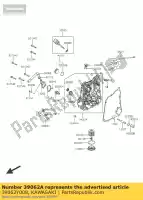 39062Y008, Kawasaki, refroidissement par tuyau kawasaki ninja ex krt edition b j  special a j300 abs 300 , Nouveau