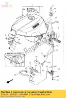 3GM241100001, Yamaha, réservoir de carburant comp. yamaha fzr 1000, Nouveau