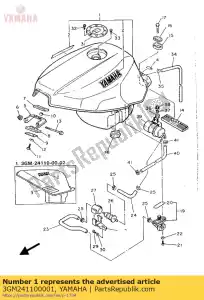 Yamaha 3GM241100001 zbiornik paliwa komp. - Dół