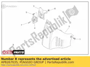 Piaggio Group AP8267035 rh-lh street dec. - Bottom side