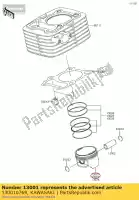 130010769, Kawasaki, piston-engine,std kawasaki d tracker 150 klx150bf , New