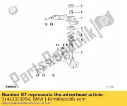 Qui puoi ordinare traversino forcella inferiore (dal 08/1991) da BMW , con numero parte 31422332054: