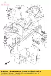 steun, brandstofpomp van Yamaha, met onderdeel nummer 1MC244910000, bestel je hier online: