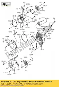 Kawasaki 921711566 serrer - La partie au fond