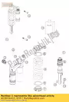 46180364S2, KTM, monobloc partie inférieure cpl. 07 ktm super duke 990 2007, Nouveau