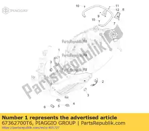 Piaggio Group 67362700T6 spoiler deckel - Il fondo