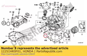 honda 12251HR0F01 gasket, cylinder head - Bottom side