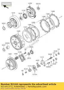 Kawasaki 921441272 spring - Bottom side