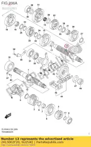 suzuki 2413002F20 as, aandrijving - Onderkant