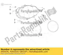 Aqui você pode pedir o tampa de vidro completa com botões em Piaggio Group , com o número da peça 640434: