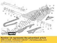 AP8121508, Piaggio Group, Plaque de fixation de durite de frein aprilia rst futura 1000, Nouveau