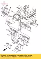 2VN221100000, Yamaha, rear arm comp. yamaha yz 125, New