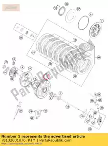 ktm 78132001076 clutch cage - Bottom side