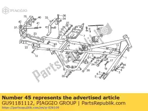 Piaggio Group GU91181112 afstandhouder - Onderkant