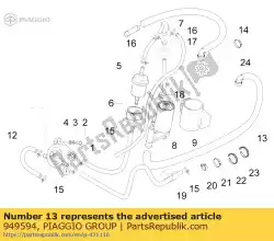 Ici, vous pouvez commander le tube auprès de Piaggio Group , avec le numéro de pièce 949594: