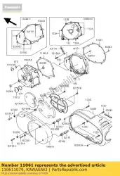 Qui puoi ordinare guarnizione, baia del generatore da Kawasaki , con numero parte 110611079: