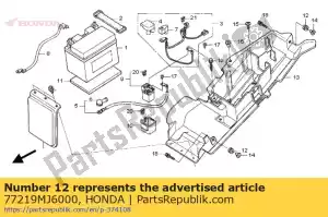 honda 77219MJ6000 doorvoertule, zitschaal - Onderkant