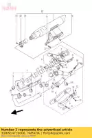 3D8W14710000, Yamaha, protetor, muff. 1 yamaha xvs 1300 2007 2008 2009 2010, Novo