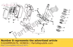 Ici, vous pouvez commander le tige comp., direction auprès de Honda , avec le numéro de pièce 53200MM2670: