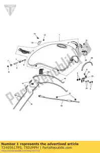 triumph T2405617PS zbiornik paliwa assypntd - Dół