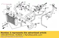 19010KTYA30, Honda, radiateur comp honda cbr  rw cbr125rw 125 , Nouveau