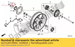 Here you can order the collar, r. Rr. Wheel side from Honda, with part number 42312KYJ900:
