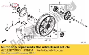 Honda 42312KYJ900 collar, r. rr. wheel side - Bottom side