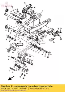 yamaha 4GVF21510000 sello, guardia - Lado inferior