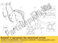 JC483119200006N, Piaggio Group, carénage avant droit. blanc aprilia scarabeo 125 2007, Nouveau