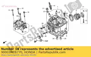 Honda 90003MEB770 bolt, flange, 6x72 - Bottom side