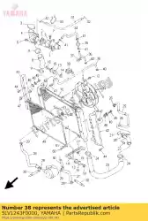 Ici, vous pouvez commander le tuyau, 3 auprès de Yamaha , avec le numéro de pièce 5LV1243F0000: