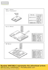 Kawasaki 999761543 owner s manual,en/fr/ge, - Bottom side