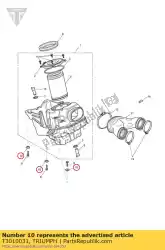 Aquí puede pedir manguito con brida m6 de Triumph , con el número de pieza T3010031: