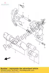 Suzuki 5930021850 komplet klocków hamulcowych - Dół