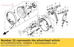 beugel, l. Koplamp * type1 * (type1) van Honda, met onderdeel nummer 61322MAZ010ZA, bestel je hier online:
