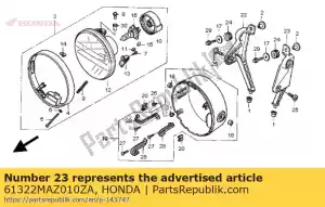 honda 61322MAZ010ZA beugel, l. koplamp * type1 * (type1) - Onderkant