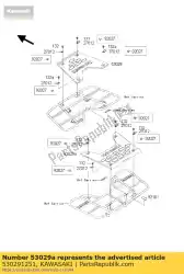 Here you can order the carrier,rr kvf650-a1 from Kawasaki, with part number 530291251: