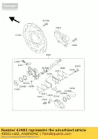 430821182, Kawasaki, pad-assy-brake kawasaki zx7r ninja p zx7rr n zx 7rr 750 , New