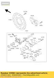 Qui puoi ordinare pad-assy-freno da Kawasaki , con numero parte 430821182: