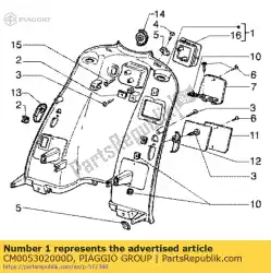 Qui puoi ordinare contro scudo da Piaggio Group , con numero parte CM005302000D: