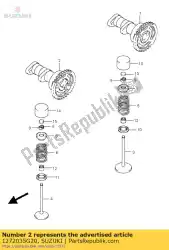 Here you can order the camshaft comp,e from Suzuki, with part number 1272035G20: